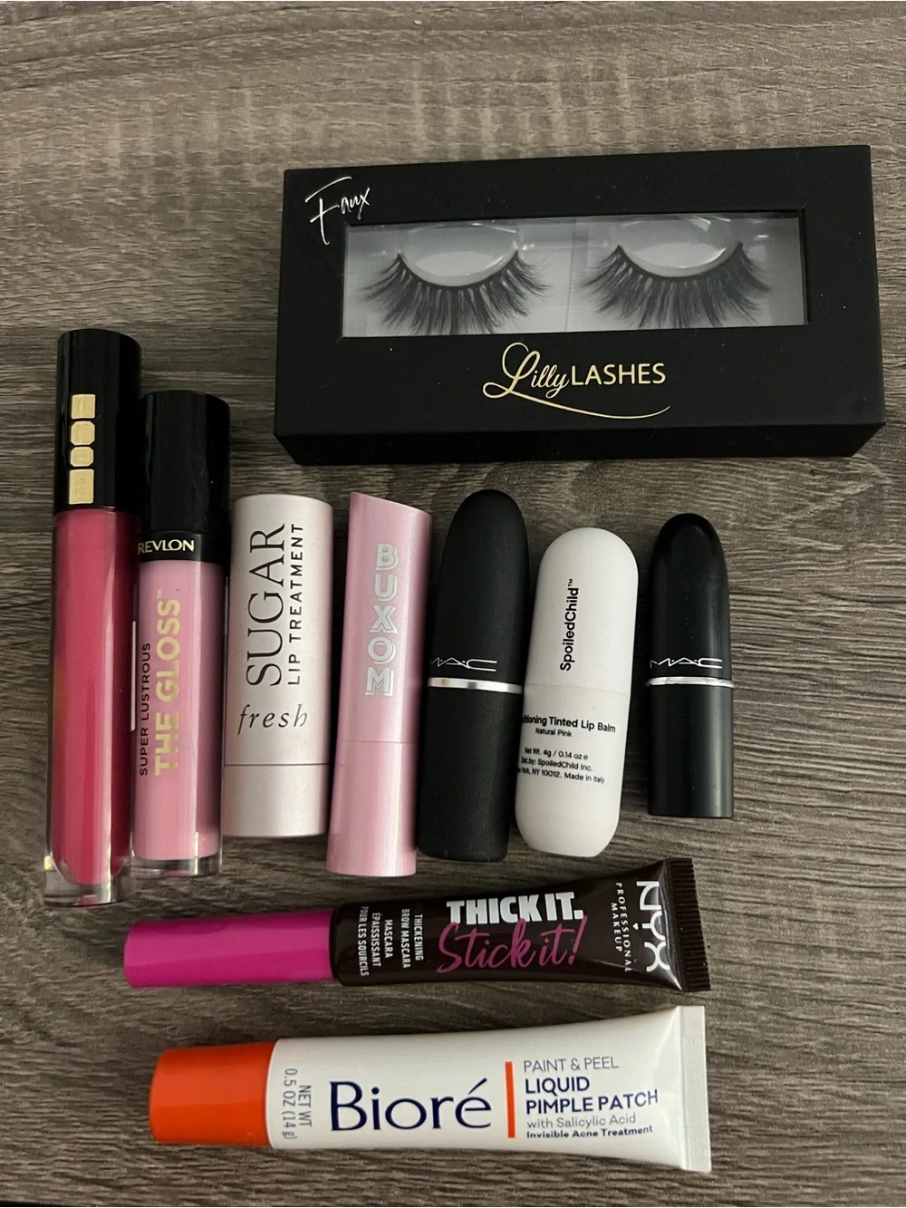Lilly Lashes Mac Lipstick Teddy 2.0 and Debutant Buxom Pat McGrath Makeup Bundle - Picture 1 of 5